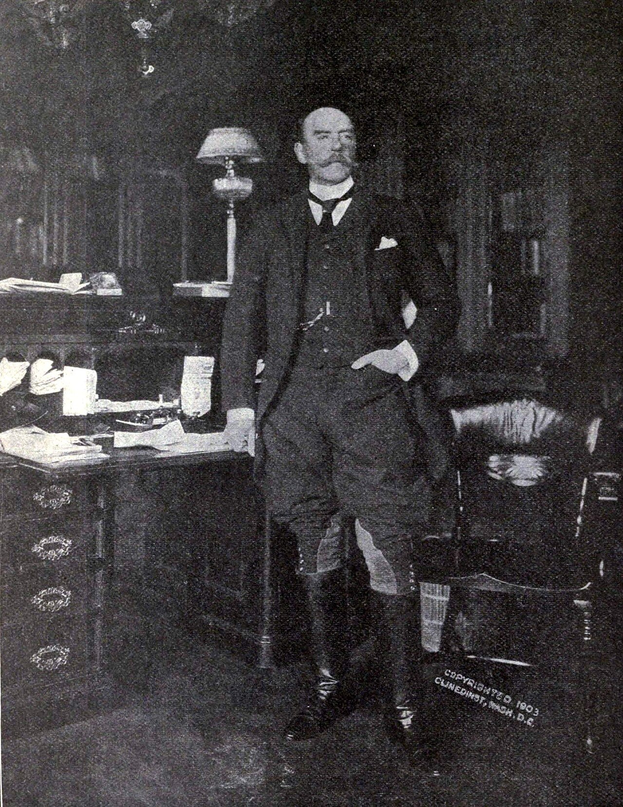 A formal portrait photograph of Sir Mortimer Durand.