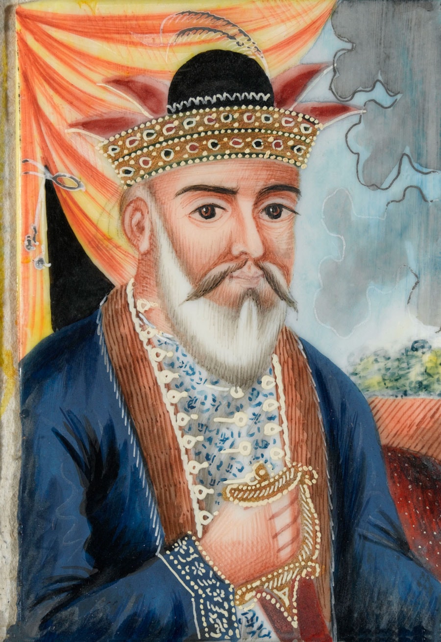 A portrait painting of Amir Dost Mohammad Khan by a British Company artist.