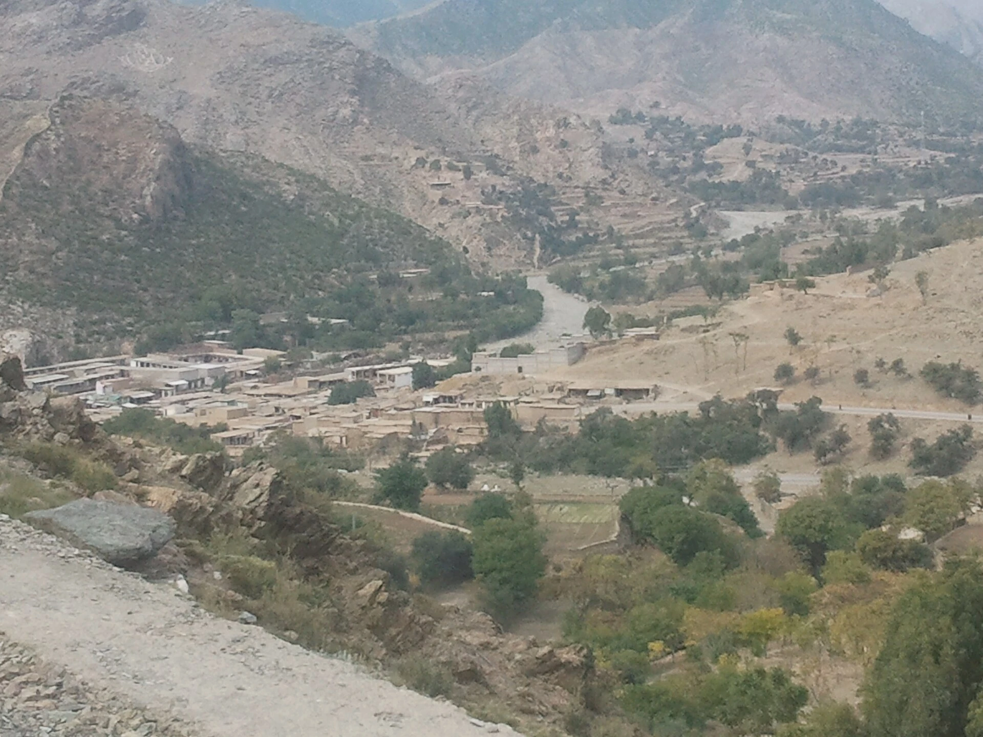 Hills and fields at Guluna in Bajaur
